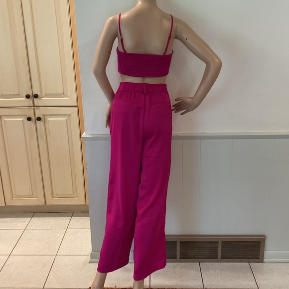 House of Harlow 1960 Pink Wide Leg Jumpsuits and Pants - Picture 4 of 7